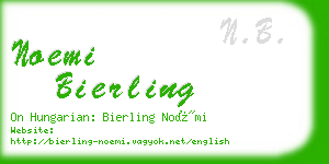 noemi bierling business card